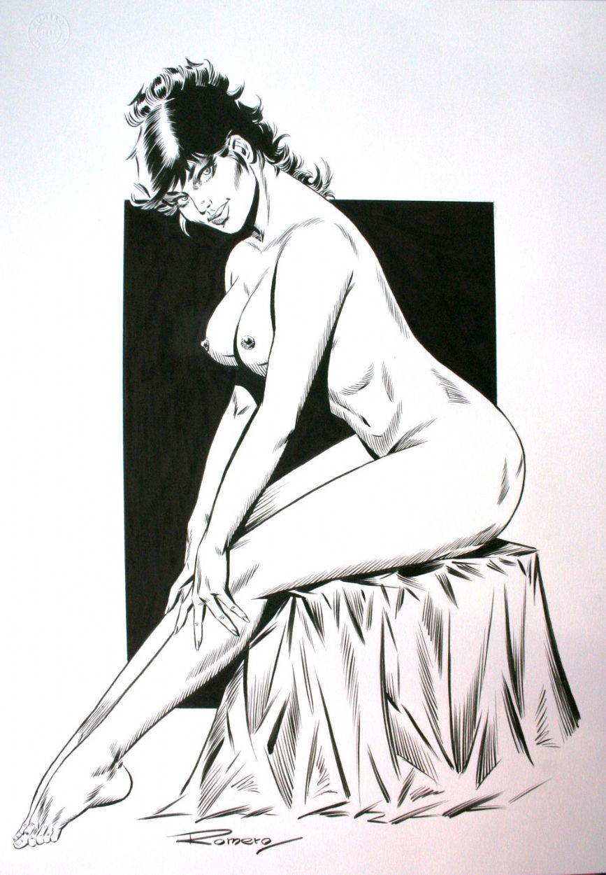 Romero Modesty Blaise Nude In Comicart Dk Peter Hartung S Modesty Blaise Pinups Various